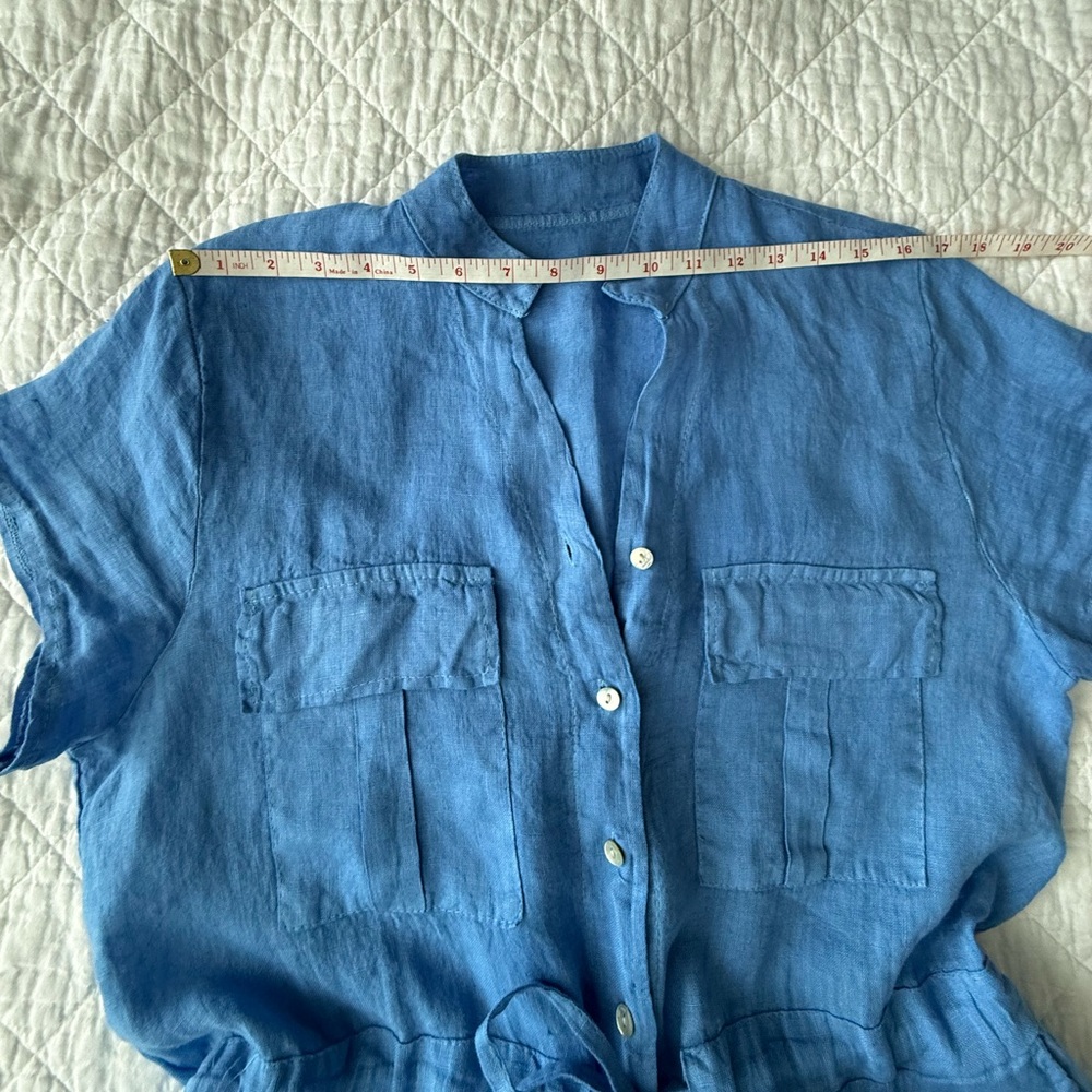 NWOT 100 Italian Linen Midi Dress - Picture 9 of 11
